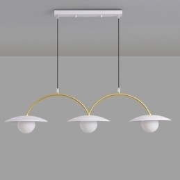 Designer Touch Decorative Nordic Pendant Light Creative G9 Wrought Iron Wave Ceiling Light