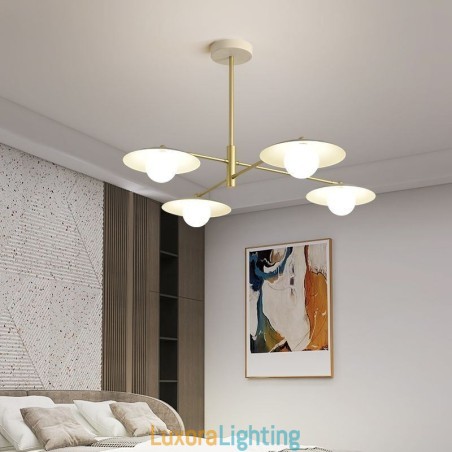 Designer Touch Decorative Nordic Pendant Light Creative G9 Wrought Iron Disc Ceiling Light
