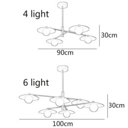 Designer Touch Decorative Nordic Pendant Light Creative G9 Wrought Iron Disc Ceiling Light