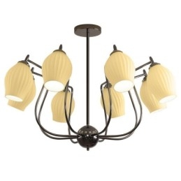 Designer Touch Decorative Nordic Pendant Light Creative Wrought Iron Gun Black Stamen Ceiling Light