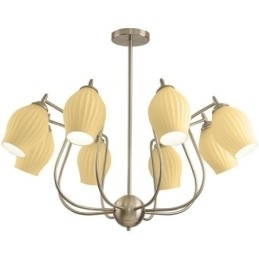 Designer Touch Decorative Nordic Pendant Light Creative Wrought Iron Sand Nickel Flower Stamen Ceiling Light