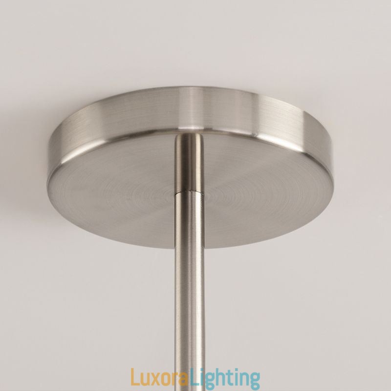 Designer Touch Decorative Nordic Pendant Light Creative Wrought Iron Sand Nickel Flower Stamen Ceiling Light