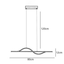 Designer Touch Decorative Stylish Pendant Light Aluminum Art Wave Ceiling Lamp