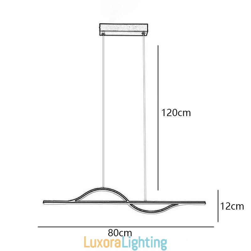 Designer Touch Decorative Stylish Pendant Light Aluminum Art Wave Ceiling Lamp