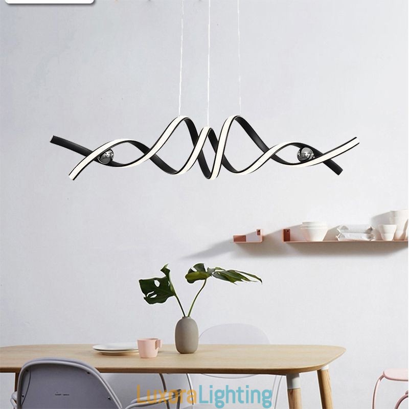 Designer Touch Decorative Minimalist Pendant Light Aluminum Art Minimalist Spiral Ceiling Light