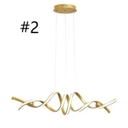 Designer Touch Decorative Minimalist Pendant Light Aluminum Art Minimalist Spiral Ceiling Light