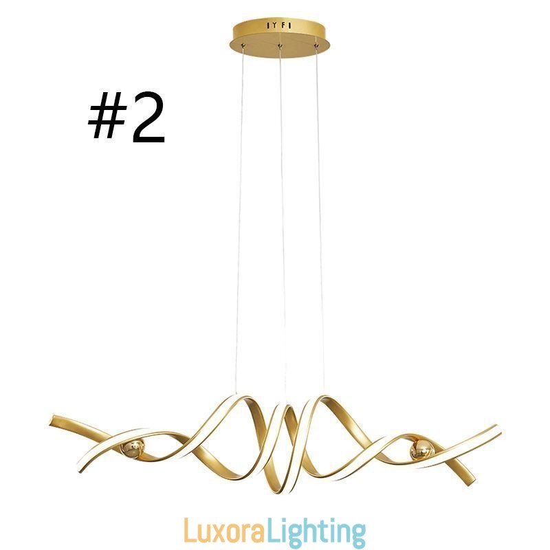 Designer Touch Decorative Minimalist Pendant Light Aluminum Art Minimalist Spiral Ceiling Light