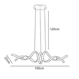 Designer Touch Decorative Minimalist Pendant Light Aluminum Art Minimalist Spiral Ceiling Light