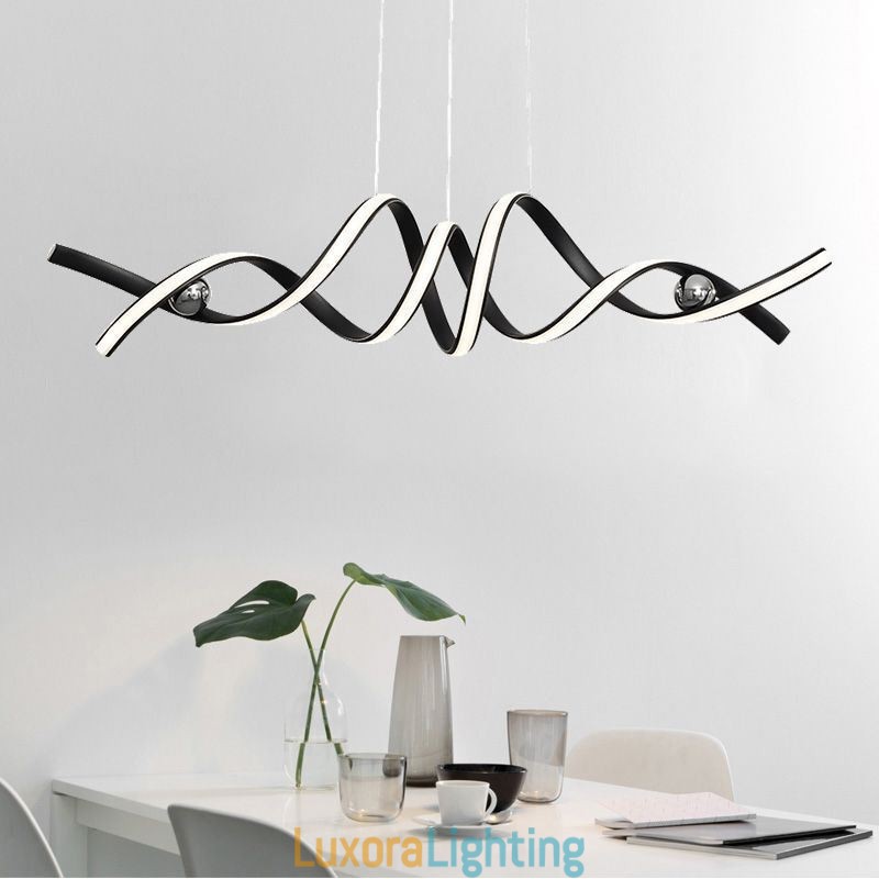 Designer Touch Decorative Minimalist Pendant Light Aluminum Art Minimalist Spiral Ceiling Light