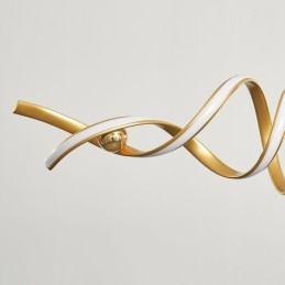 Designer Touch Decorative Minimalist Pendant Light Aluminum Art Minimalist Spiral Ceiling Light