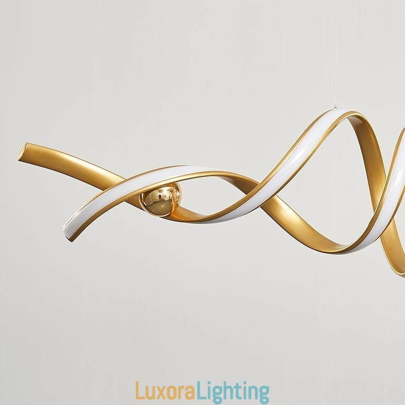 Designer Touch Decorative Minimalist Pendant Light Aluminum Art Minimalist Spiral Ceiling Light