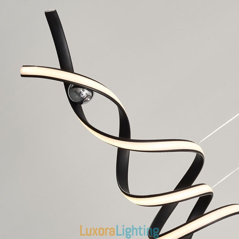 Designer Touch Decorative Minimalist Pendant Light Aluminum Art Minimalist Spiral Ceiling Light