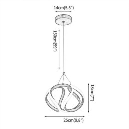 Designer Touch Decorative Pendant Light Aluminum Art Small Pumpkin Ceiling Light