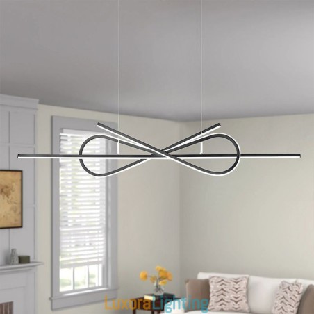 Designer Touch Decorative Simple Pendant Light Aluminum Art Bowknot Ceiling Light