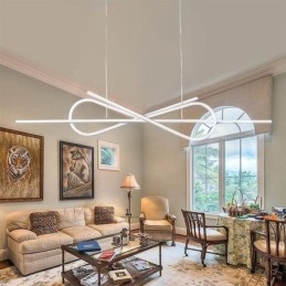 Designer Touch Decorative Simple Pendant Light Aluminum Art Bowknot Ceiling Light