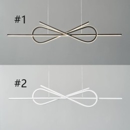 Designer Touch Decorative Simple Pendant Light Aluminum Art Bowknot Ceiling Light