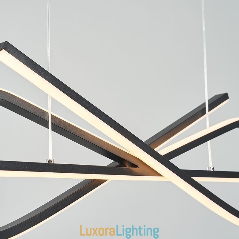 Designer Touch Decorative Simple Pendant Light Aluminum Art Bowknot Ceiling Light