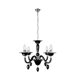 Designer Touch Decorative Modern Black Chandelier with 4 light