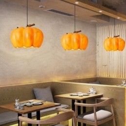 Designer Touch Decorative Japanese Retro Pumpkin Pendant Light Creative Ceiling Lights