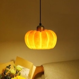Designer Touch Decorative Single Head Pumpkin Pendant Light Japanese Retro Ceiling Light