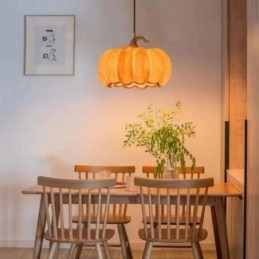 Designer Touch Decorative Creative Pumpkin Pendant Light Japanese Retro Ceiling Light Ceiling Lamp