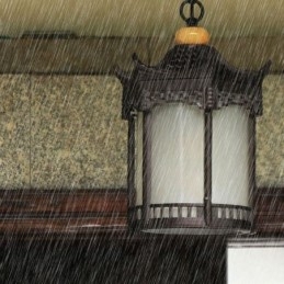 Designer Touch Decorative Chinese Outdoor Light Waterproof Hexagon Gazebo Pendant Light