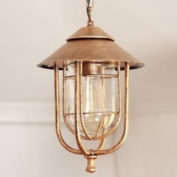 Designer Touch Decorative American Retro Outdoor Light Waterproof Birdcage Shape Pendant Light Garden