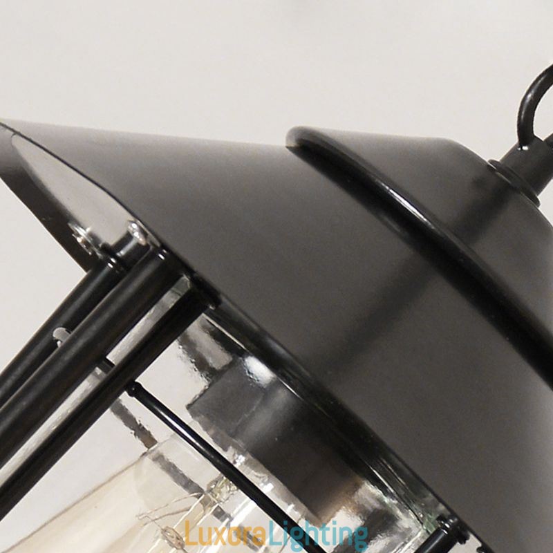 Designer Touch Decorative American Retro Outdoor Light Waterproof Birdcage Shape Pendant Light Garden