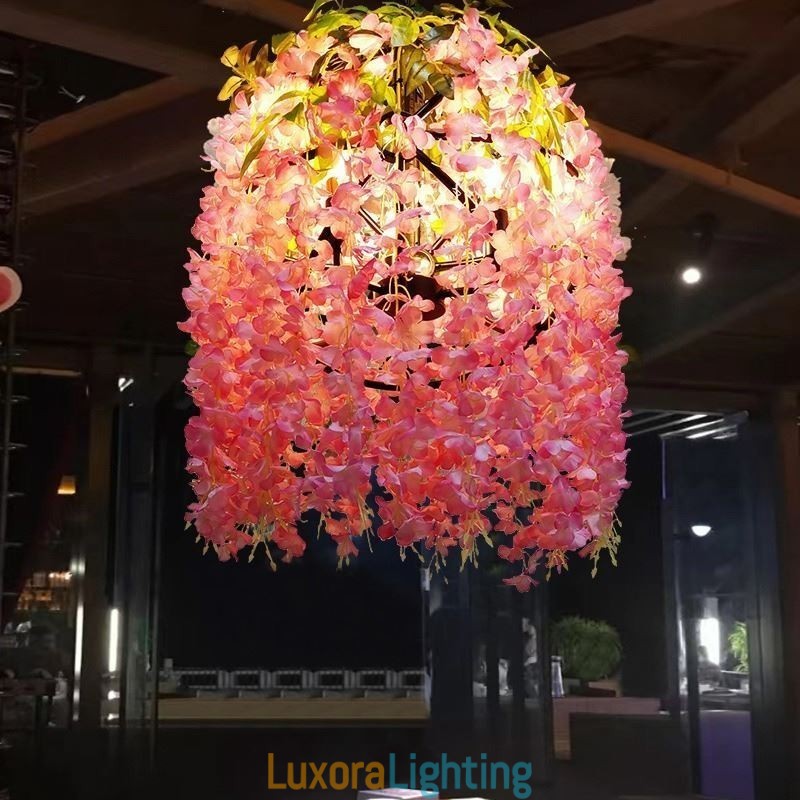Designer Touch Decorative Modern Plant Light Industial Style Chandelier Shop Music