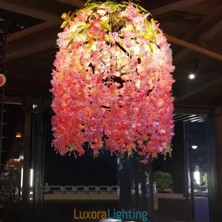 Designer Touch Decorative Modern Plant Light Industial Style Chandelier Shop Music