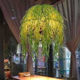 Designer Touch Decorative Modern Plant Light Industial Style Chandelier Shop Music