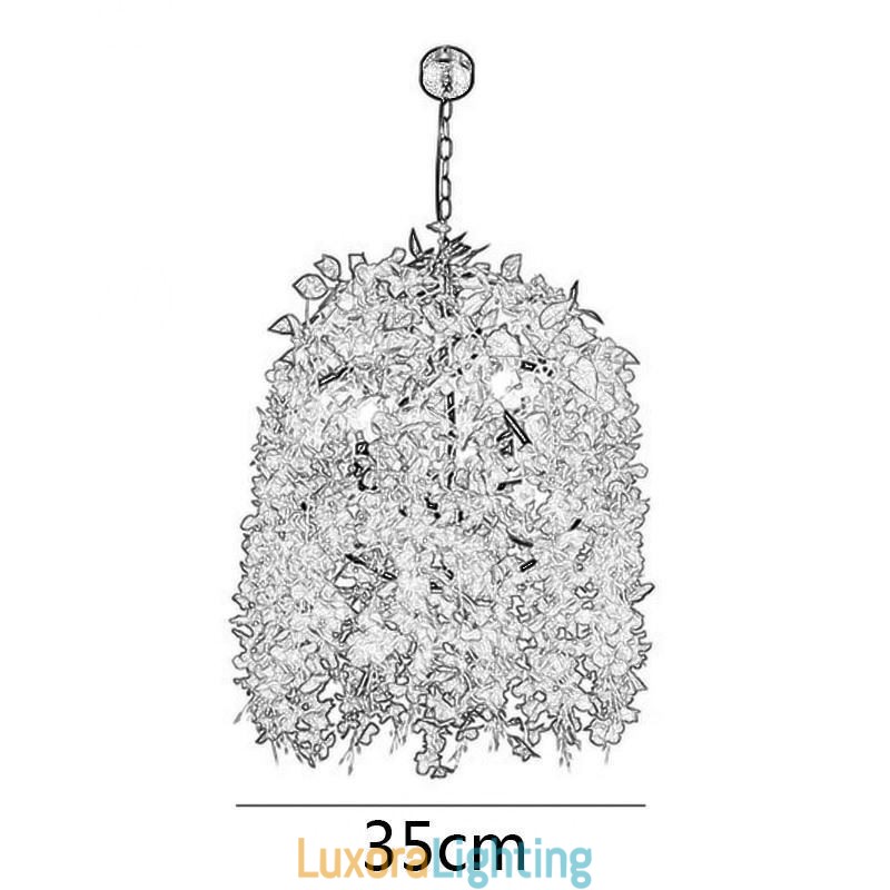 Designer Touch Decorative Modern Plant Light Industial Style Chandelier Shop Music