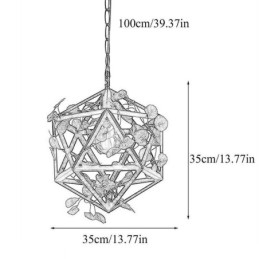 Designer Touch Decorative Industrial Vintage Pendant Light Iron Birdcage Pendant Lamp