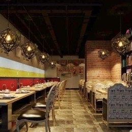 Designer Touch Decorative Industrial Vintage Pendant Light Iron Birdcage Pendant Lamp