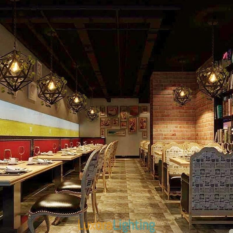 Designer Touch Decorative Industrial Vintage Pendant Light Iron Birdcage Pendant Lamp