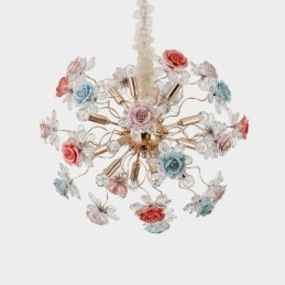 Designer Touch Decorative Pendant Lighting Modern Crystal Flower Chandelier
