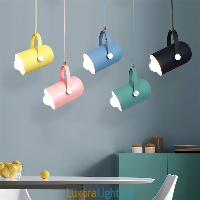 Designer Touch Decorative Nordic Colorful Pendent Light Macaron Single Head Pendant Lamp