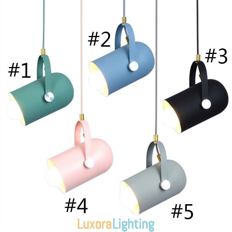 Designer Touch Decorative Nordic Colorful Pendent Light Macaron Single Head Pendant Lamp