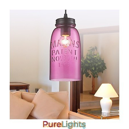 Designer Touch Decorative 1 Light Modern Glass Pendant Light in Transparent Bubble Design