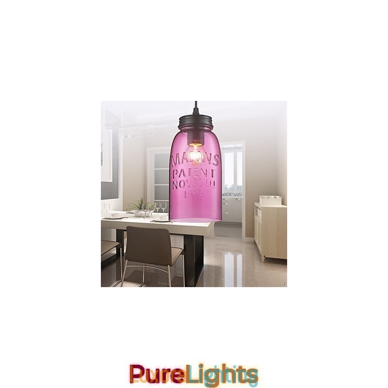 Designer Touch Decorative 1 Light Modern Glass Pendant Light in Transparent Bubble Design