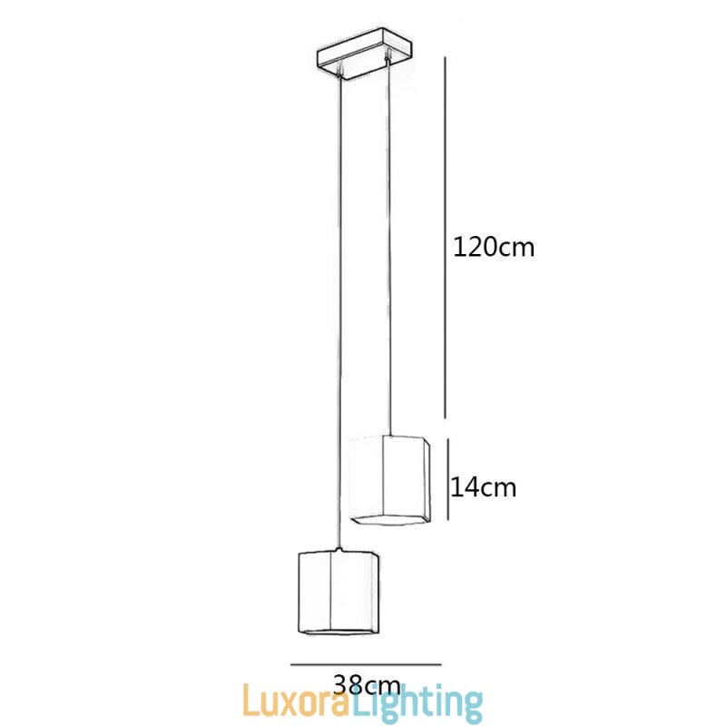 Designer Touch Decorative Modern Hexagonal Pendant Light Simple Hanging Lamp