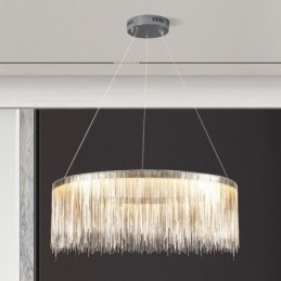 Designer Touch Decorative Luxury Tassel Pendant Light Round Chandelier