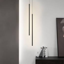 Designer Touch Decorative Pendant Light Nordic Long Tube Hanging Lamp Island