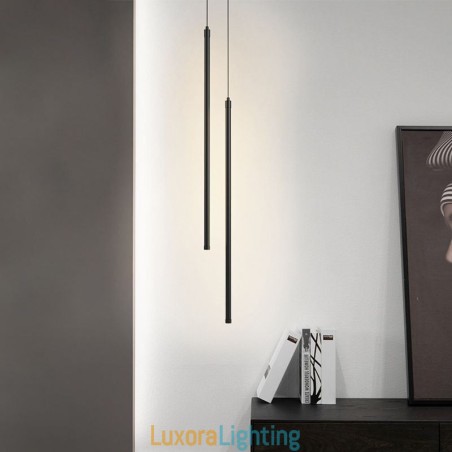 Designer Touch Decorative Pendant Light Nordic Long Tube Hanging Lamp Island