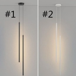 Designer Touch Decorative Pendant Light Nordic Long Tube Hanging Lamp Island