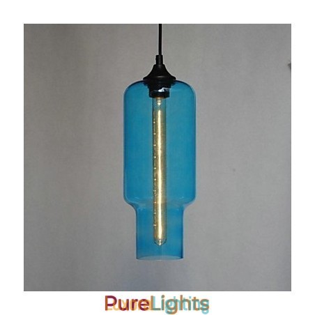 Designer Touch Decorative Modern Glass Pendant Light in Brown Bubble Design