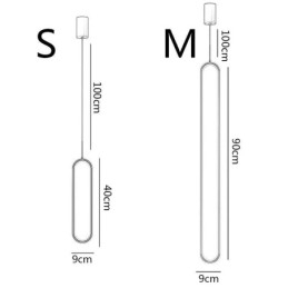 Designer Touch Decorative Modern Pendant Light Minimalist Oval Pendant Lighting