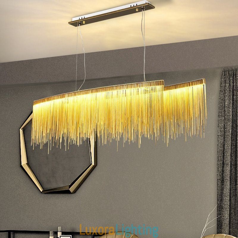 Designer Touch Decorative Modern Pendant Light Creative Tassel Hanging Lamp Caf茅