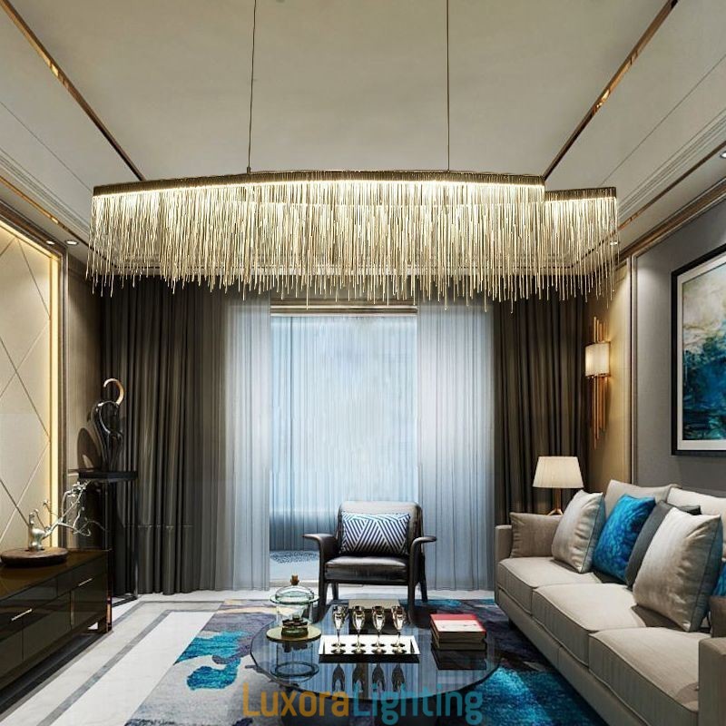 Designer Touch Decorative Modern Pendant Light Creative Tassel Hanging Lamp Caf茅