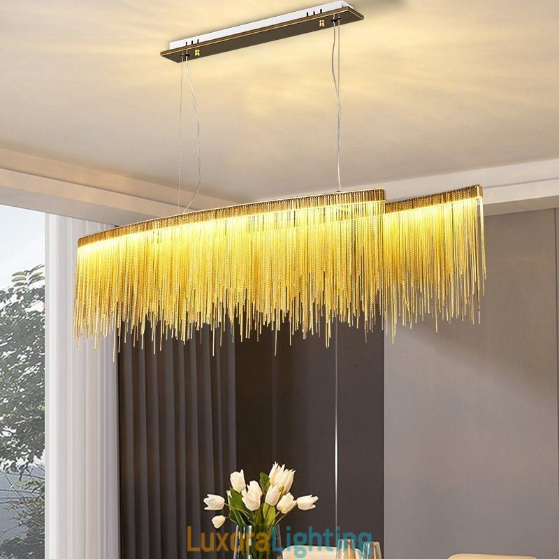 Designer Touch Decorative Modern Pendant Light Creative Tassel Hanging Lamp Caf茅